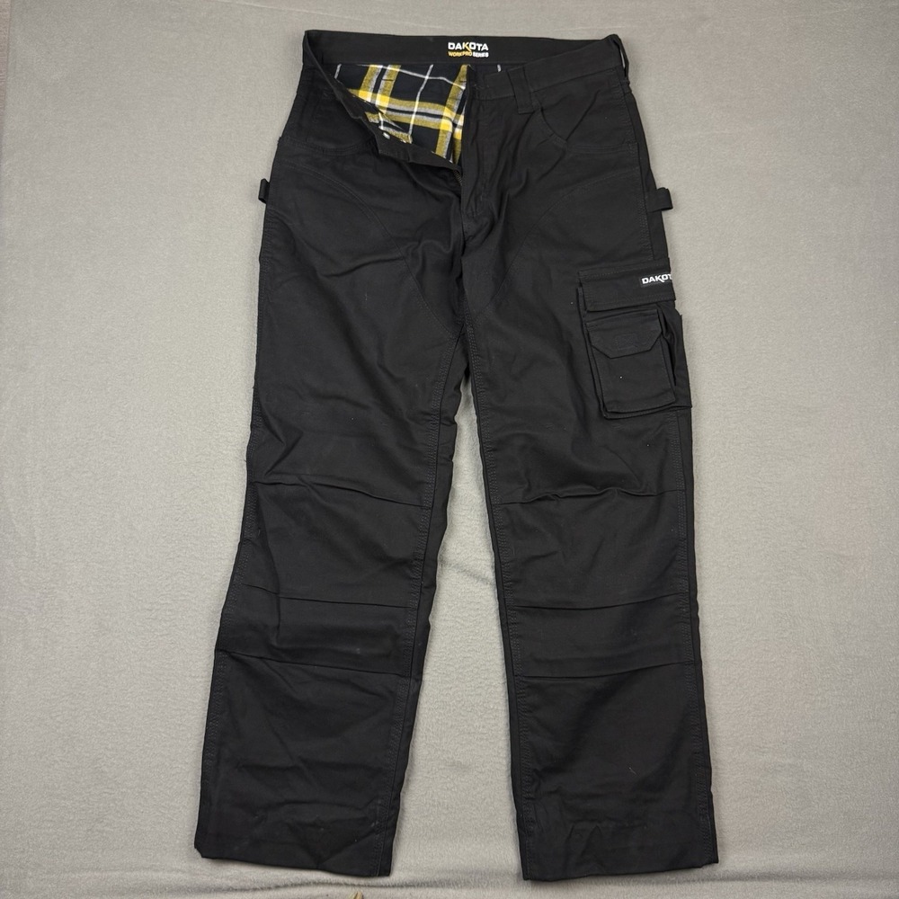 Dakota Carpenter Work Pants Workpro Series Flannel lined Double Knee 32x30 32x32